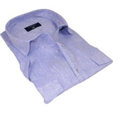 Men's Ciazzo Turkey 100% Linen Breathable Shirt Short Sleeves #Linen 65 Lavender - J.Valintin Men's Wear Legend - 101087