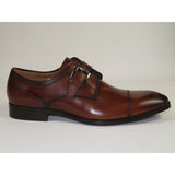 Men's Dress Shoes STEVE MADDEN Soft Leather upper Buckle Strap COVET Cognac - J.Valintin Men's Wear Legend - 100803