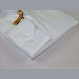 Mens ENZO Egyptian Soft Cotton Dress Shirt Barrel Cuff Wrinkle Free 61101 White - J.Valintin Men's Wear Legend - 13129