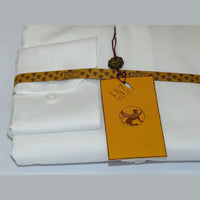 Mens ENZO Egyptian Soft Cotton Dress Shirt Barrel Cuff Wrinkle Free 61101 White - J.Valintin Men's Wear Legend - 13129