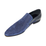 Men's European Leather Shoes Zota Formal Slip On Suede Checker HFD1 - B1 Navy - J.Valintin Men's Wear Legend - 12465