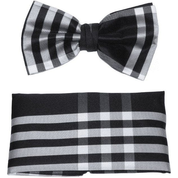 Men's Fancy Bow Tie/Hankie Set By J.Valintin Soft Microfiber Silky JVBT - 34 - J.Valintin Men's Wear Legend - JVBT - 34