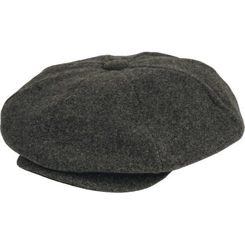 Mens Fashion Classic Flannel Wool Apple Cap Hat by Bruno Capelo ME904 Charcoal - J.Valintin Men's Wear Legend - 98147