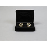 Men's Fashion Cufflinks By J.Valintin Silver/Gold Plated With Crystals JVC - 14 - J.Valintin Men's Wear Legend - JVC - 14