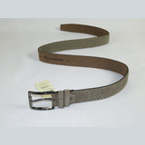 Mens Genuine Basket weave Suede Soft Leather Belt PIERO ROSSI Turkey # 1002 Gray - J.Valintin Men's Wear Legend - 97268