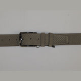 Mens Genuine Basket weave Suede Soft Leather Belt PIERO ROSSI Turkey # 1002 Gray - J.Valintin Men's Wear Legend - 97268