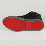 Mens High Top Shoes By FIESSO AURELIO GARCIA ,Spikes Rhine stones 2409 Black - J.Valintin Men's Wear Legend - 95023