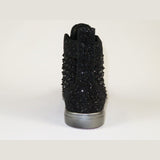 Mens High Top Shoes By FIESSO AURELIO GARCIA ,Spikes Rhine stones 2409 Black - J.Valintin Men's Wear Legend - 95023