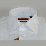 Mens long sleeves Cotton Shirt French Cuffs Wrinkle Resistance ENZO 61102 White - J.Valintin Men's Wear Legend - 389