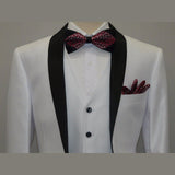 Men's Lorenzo Bruno Shawl Tuxedo Slim 3 Piece Shiny Formal Suit S6501V White - J.Valintin Men's Wear Legend - 19886