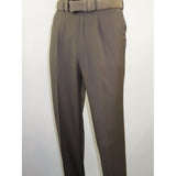 Mens MANTONI Pleated Dress Pants 100% Wool Super 140's Classic Fit 40901 Taupe - J.Valintin Men's Wear Legend - 19321