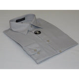 Mens Milani dress shirt soft cotton Blend easy wash business long sleeves Gray - J.Valintin Men's Wear Legend - 17419