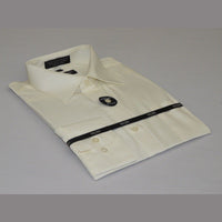 Mens Milani dress shirt soft cotton Blend easy wash business long sleeves Ivory - J.Valintin Men's Wear Legend - 7548