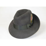 Men's Milani Wool Fedora Hat Soft Crushable Lined FD219 Charcoal Gray - J.Valintin Men's Wear Legend - FD219 - Charcoal - S