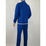 Men's Monte Carlo Turkey Jogging Suit 2pc Jump Set Stretchable 95183 Royal Blue - J.Valintin Men's Wear Legend - 95183 - Royal - M