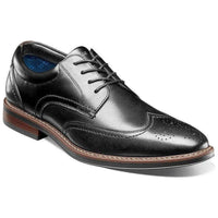 Men's Nunn Bush Centro Flex Wingtip Oxford Party Shoes Black 84983 - 001 - J.Valintin Men's Wear Legend - 84983 - 001_8 M