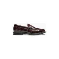 Men's Nunn Bush Lincoln Moc Toe Penny Loafer Shoes Leather Burgundy 85538 - 641 - J.Valintin Men's Wear Legend - 85538 - 641_7_M