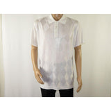 Mens Polo Shirt Slinky Sheer Short Sleeves Soft Touch by Stacy Adams 3703 White - J.Valintin Men's Wear Legend - 94044