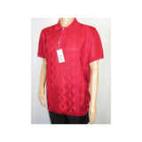 Mens Polo Shirt Slinky Sheer Short Sleeves Soft Touch by Stacy Adams 57007 Red - J.Valintin Men's Wear Legend - 100055