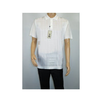 Mens Polo Shirt Slinky Sheer Short Sleeves Soft Touch Stacy Adams 57006 White - J.Valintin Men's Wear Legend - 100026