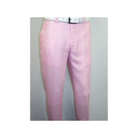 Mens Premium 100% Linen Cocktail Suit by INSERCH Breathable and cool SU880 Pink - J.Valintin Men's Wear Legend - 100661