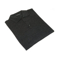 Mens PRINCELY Soft Merinos Wool Sweater Knits Lightweight Polo 1011 - 40 Charcoal - J.Valintin Men's Wear Legend - 96618