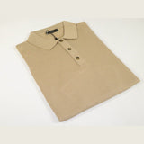 Mens PRINCELY Soft Merinos Wool Sweater Knits Lightweight Polo 1011 - 40 Tan Camel - J.Valintin Men's Wear Legend - 96598