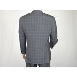 Mens Renoir 3 Piece Vested Suit Glen Plaid Notch Lapel Business 278 - 1 Gray New - J.Valintin Men's Wear Legend - 28301