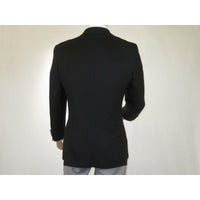 Men's RENOIR Classic Blazer Jacket 100% Wool Single breasted Notch 509 - 1 Black - J.Valintin Men's Wear Legend - 21566