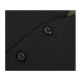 Mens RENOIR Vest Wool 140 Adjustable ,V - Neck two Pocket Full Lining 508 - 1 Black - J.Valintin Men's Wear Legend - 80049