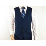 Men's RENOIR Vest Wool 140's Adjustable, Two Pockets 508 - 19 Navy Blue - J.Valintin Men's Wear Legend - 80059