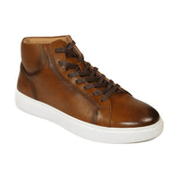 Men's Santino Luciano Ankle High Top Comfort Sneaker Dress Boot S - 2452 Cognac - J.Valintin Men's Wear Legend - S2452 - Cognac - 8.5