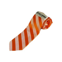 Mens Satin Tie Hankie set Stacy Adams Shadow Stripe Fashion Formal St103 Orange - J.Valintin Men's Wear Legend - 24904