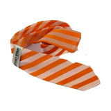 Mens Satin Tie Hankie set Stacy Adams Shadow Stripe Fashion Formal St103 Orange - J.Valintin Men's Wear Legend - 24904