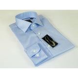 Men's Shirt Christopher Lena PROPER 100% Cotton Wrinkle Free p720ttsr Blue Slim - J.Valintin Men's Wear Legend - 92455