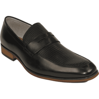 Men's Shoes Steve Madden Soft Leather upper Slip On Emree Black basket weave - J.Valintin Men's Wear Legend - 100793