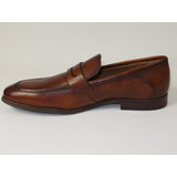 Men's Shoes Steve Madden Soft Leather upper Slip On Penny Acheron Brandy - J.Valintin Men's Wear Legend - 99730