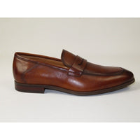 Men's Shoes Steve Madden Soft Leather upper Slip On Penny Acheron Brandy - J.Valintin Men's Wear Legend - 99730