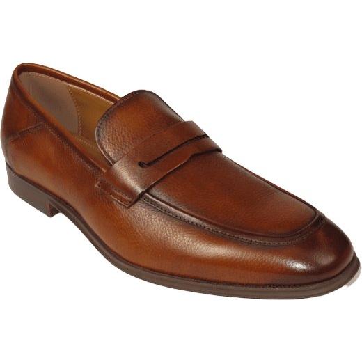 Men's Shoes Steve Madden Soft Leather upper Slip On Penny Acheron Brandy - J.Valintin Men's Wear Legend - 99730