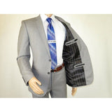 Men's Soft Wool Cashmere Light Gray Business Suit Giorgio Cosani 900 - 03 Gray New - J.Valintin Men's Wear Legend - 16691