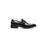 Men's Stacy Adams Aberdeen Moc Toe Saddle Slip On Dressy Shoes Black 20203 - 001 - J.Valintin Men's Wear Legend - 20203 - 001_7_M