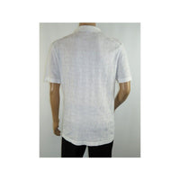 Mens Stacy Adams Italian Style Knit Woven Shirt Short Sleeves 3128 Pure White - J.Valintin Men's Wear Legend - 94912