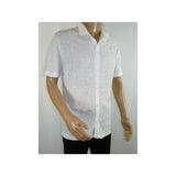 Mens Stacy Adams Italian Style Knit Woven Shirt Short Sleeves 3128 Pure White - J.Valintin Men's Wear Legend - 94912