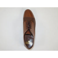 Men's Stacy Adams Madison Shoes Cap Toe Lace Up 00905 - 224 Oak Brown - J.Valintin Men's Wear Legend - 18317