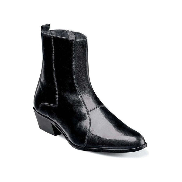 Men's Stacy Adams Santos Side Zip Boot Soft Leather Black 24855 - 001 - J.Valintin Men's Wear Legend - 24855 - 001_7