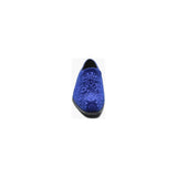 Men's Stacy Adams Saunders Debossed Velour Slip On Comfort Shoes Royal 25581 - 432 - J.Valintin Men's Wear Legend - 25581 - 432_7