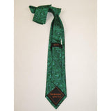 Mens Steven Land 100% Woven Silk Big Knot Tie and Hankie Set BW2436 - 06 Green - J.Valintin Men's Wear Legend - BW2436 - 06