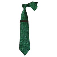 Mens Steven Land 100% Woven Silk Big Knot Tie and Hankie Set BW2436 - 06 Green - J.Valintin Men's Wear Legend - BW2436 - 06