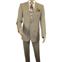 Men's Suit by Giorgio Cosani Textured Wool/Cashmere Blend 901 - 14 Beige 40 Long - J.Valintin Men's Wear Legend - 30114