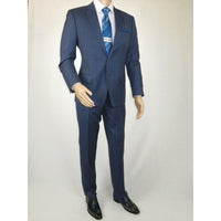 Men's Suit by Giorgio Cosani Textured Wool/Cashmere Blend 901 - 19 Blue 52 Long - J.Valintin Men's Wear Legend - 29367